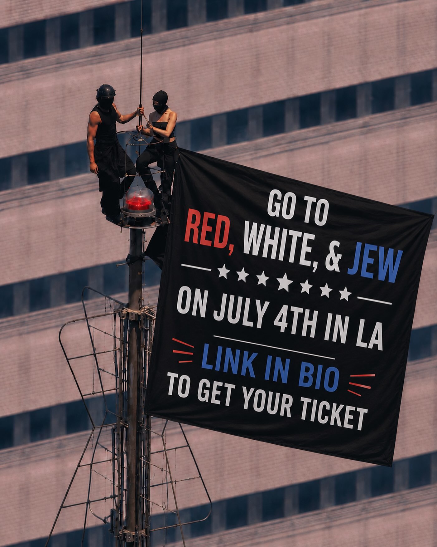 Red, White, and Jew: Celebrating America’s 250th Birthday! 🇺🇸
Come party with us in Los Angeles on July 4th, at @offsunsetofficial for our MeetJew community! 🔥
From 10pm-2am, vibe out and celebrate America’s 250th birthday with hundreds of other beautiful Jews! 🥳
For Ages 21+. 10pm-2am. Special Guest DJs. Table/bottle service available - text/call 424-460-0284 or message @meetjewofficial on Instagram. 🍾
Come dressed in red, white, and blue! ❤️🤍💙
LINK IN BIO to get your ticket!