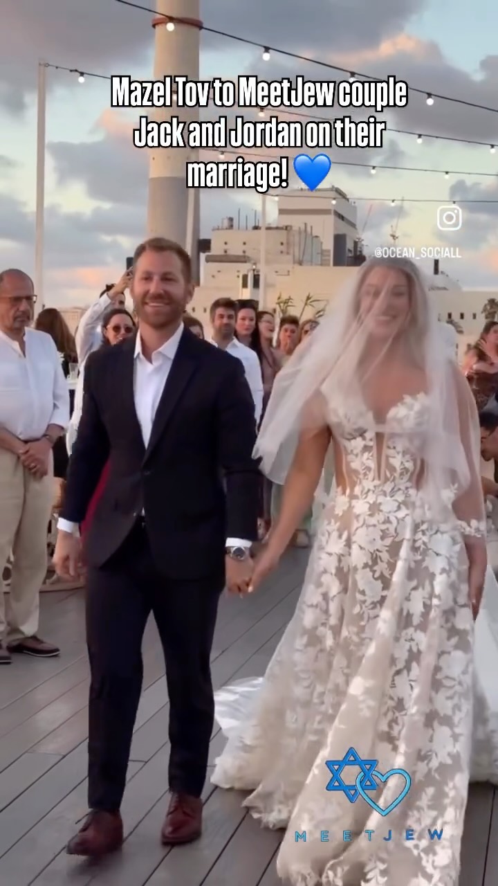 Mazel tov to @jackb.jpeg and @jordan_arielle on their marriage! 💙

Here’s their lovely story on how they through one of our Facebook groups:

“We’re so grateful to MeetJew for giving us the platform to find each other! 

I found Jordan in the “Members Near You” section, thought she was cute, and sent her a DM.  To my surprise she responded, and soon after the love story began. 

Turns out we were practically neighbors, and our first dates started with us walking Jordan’s dog, Koda, around the neighborhood together. 

From there the love grew quickly—and we both knew this was for life. We just got engaged in Tel Aviv this April and are so excited to continue building a life together. 

Even though we were both living in Boston, we ran in totally different circles and our paths never would’ve crossed without MeetJew!”

We wish you two nothing but blessings and love in your marriage! 🫶🏽

If you are now in a relationship with someone you met through MeetJew, please message us to be featured! 🙏🏼

Meet your MeetJew soulmate through one of the following! 👇🏼

1. Submit your dating profile to be featured on @meetjewbios. 

2. Take out 100% FREE matchmaking survey and get matches ones a month based on shared values and comparability. 

3. Get a ticket to one of our upcoming events! 

4. Join one of our Facebook groups with a combined 65,000+ members! 

Link in bio to find your soulmate! ☝🏼

#jewishmarriage #jewishwedding #matchmaking #meetjew #jewishsingles