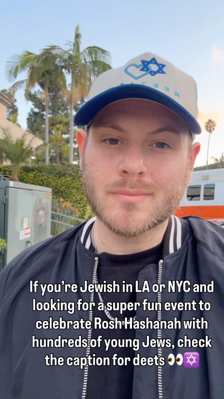 MeetJew Rosh Hashanah Events! 👇🏼

Thursday, September 10: LA Rosh Hashanah Rooftop Mixer + Afters at @matriarch_la ✨

Thursday, September 10: NYC Rosh Hashanah Mingle + After Party in collaboration with @abraham_ay_ at @harbornewyorkcity 💫

Thursday, September 17: North American Virtual Speed Dating - High Holidays editions for all ages 21+ 💙

LINK IN BIO for tickets! 

#jewishevents #jewishparty #nyc #losangeles #roshhashana