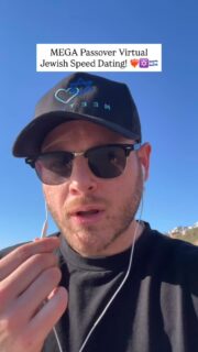 Ditch the dating apps and form a real connection…❤️‍🔥

MeetJew x IsoDate are making dating great again..😏

Find that special someone in this virtual speed dating extravaganza right for Passover! 🍷

Sunday, April 5. All religious observance levels welcome. Open to all residents in North America! 🇺🇸🇨🇦🇲🇽

Ages 55+: 7pm EST
Ages 28-42: 8pm EST
Ages: 38-54 9pm EST
Ages 21-34 9:30pm EST 

Find your special someone with the LINK IN BIO!☝🏼

#jewish #jewishsingles #dating #passover #matchmaking