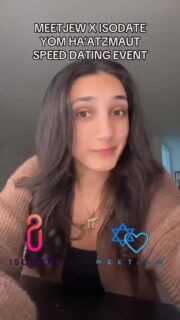 Celebrate Israel’s birthday by finding your Hebrew hottie 🇮🇱

MeetJew x IsoDate are helping you find a is-raeli sexy soulmate😏

Find that special someone in this virtual speed dating extravaganza for Yom Ha’atzmaut! 💙

Sunday, April 26. All religious observance levels welcome. East Coast and West Coast Editions! 

East Coast Times: 

Ages: 35-54 7pm EST
Ages 23-39: 8pm EST

West Coast Times:

Ages 35-54 7pm PST
Ages 23-39 8pm PST

FREE ENTRY FOR ALL for one event until Friday, April 17th! 🔥

All events free for former/current IDF soldiers! Message us to get signed up! 🙏🏼

Find your special someone with the LINK IN BIO! ☝🏼

#jewish #israel #dating #singles #jewishevents